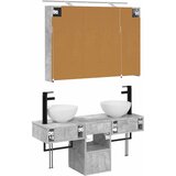  Set ormarića za kupaonicu 4 kom. Betonska siva | shoptok.hr