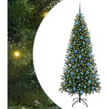 vidaXL Umestno božično drevo med 300 LED Zelena 180 cm PE in PVC | Shoptok.si