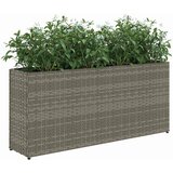  Vrtne sadilice s 2 posude 2 kom sive 90 x 20 x 40 cm poliratan | Eponuda.com
