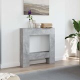 vidaXL Okvir za kamin boja betona 81x18x82 cm od konstruiranog drva | shoptok.hr
