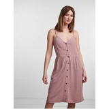 Pieces Old Rose Women's Dress with Linen Blend Vinsty - Women's