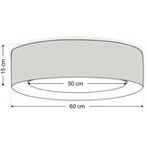  plafonsko svetlo puro 2xE27/40W/230V prečnik 60 cm ružičasto | Eponuda.com