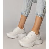 Gemre White sports sneakers with a silver insert Lenkuta | ePonuda.com