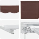  Okvir tende Rjava 400 x 200 cm Poliester s PU premazom, (5000206607) | Shoptok.si