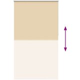 vidaXL Rolo zavjesa Blackout Bež 135x210 cm Širina tkanine 131,6 cm | shoptok.hr