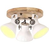 vidaXL Industrijska stropna svetilka 25 W bela 42x27 cm E27 | Shoptok.si