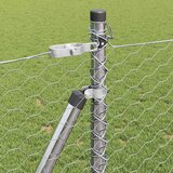 Heksagonalna ograda s betonskom osnovom 100 x 0,8 m Srebrna | shoptok.hr