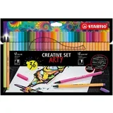 Flomasteri tanki Point 88+Pen 68/ 0.4mm/ 1mm/ set 1/36
