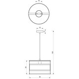  Luster na sajli RIM 1xE27/60W/230V crna/zlatna | Eponuda.com