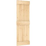 vidaXL Drsna vrata s kompletom vodil 70x210 cm trdna borovina | Shoptok.si