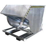 eurokraft pro Prekucna posoda, ozka izvedba, prostornina 2,0 m³, nosilnost 3000 kg, vroče cinkano po EN ISO 1461 | Shoptok.si