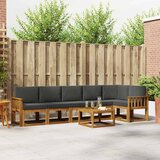  Set vanjskih sofa 7 kom. Prirodna i antracit | shoptok.hr
