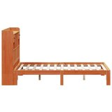  Knjižna postelja brez vzmetnice vošč. rjava 135x190 cm borovina, (21653653) | Shoptok.si