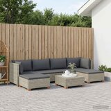  7 kom. Ratan set za opuštanje s jastučićima GENDT Kubu siva | shoptok.hr