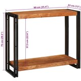  Konzolna stolica Smeđa 90 x 33 x 75 cm Čvrsto drvo akacije | shoptok.hr