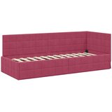  Kutni okvir kreveta Vinska crvena 80 cm x 200 cm Baršun | shoptok.hr