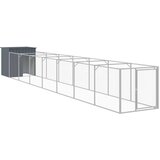  Kućica za pse s igralištem antracit 110 x 813 x 110 cm čelična | Shoptok.si