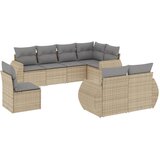  8-dijelni set vrtnih sofa od poliratana s jastucima bež | shoptok.hr