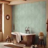  Tapeta - Delicate Wood - Vertical stripes in a pastel green shade. 50x1000 Vodootporna | shoptok.hr