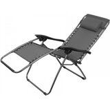 Ramda Sklopiva ležaljka siva 177 x 66 x 108 cm do 120 kg | shoptok.hr