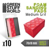Green Stuff World FOAM Sanding Pads Grit 600 Pack x10 | Brusni sunđeri 600 set 10 Cene