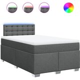  Krevet box spring s madracem tamnosivi 120 x 190 cm tkanina | shoptok.hr
