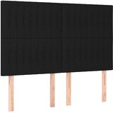  Krevet s oprugama i madracem crni 140x200 cm od tkanine | shoptok.hr
