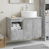  Set namještaja za kupaonicu 2 kom. Betonska siva 49,5 x 44,5 x 82 cm | Shoptok.si
