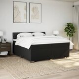  Krevet s oprugama i madracem crni 200x200 cm od tkanine | shoptok.hr