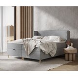 Maison de Rêve Sivi boxspring krevet s prostorom za odlaganje 200x200 cm Monpelli – | shoptok.hr