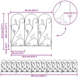  Vrtna Ograda 5 pcs Zelena Čelik | shoptok.hr
