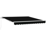 vidaXL manuelna uvlačiva tenda crna 350x250 cm | shoptok.hr