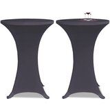 Maison Chic Prevleka za zunanjo pohištvo - Raztegljiva Prevleka za Mizo 2 kosa 80 cm Antracitna, (21795238) | Shoptok.si