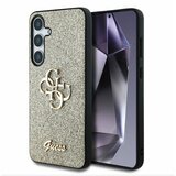 Guess PU Fixed Glitter 4G Metal Logo Zadní Kryt pro Samsung Galaxy S25 Gold Ovitek za telefon Vijolična | Shoptok.si