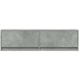 vidaXL Zidni TV ormarić s LED svjetlima boja betona 140x31x38 cm | shoptok.hr