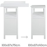 Roba Siva otroška komoda s previjalnim pultom 87x100x75 cm Hamburg – | Shoptok.si