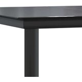  Vrtna garnitura - 9-dijelni vrtni blagovaonski set s jastucima crnog poliratana - Crna i tamno siva 200 x 100 x 74 cm 8 | shoptok.hr