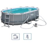 Bestway Bazen porodični ovalni Power Steel 427x250x100 cm 56620 | Eponuda.com