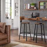  Set od 2 barskih stolica AVEN, braon/crna | Eponuda.com