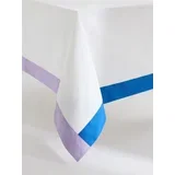 namizni prt z geometričnim vzorcem - bela