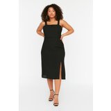 Trendyol Curve Black Slit Detailed Woven Dress Cijene