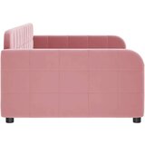  Raztegljiva postelja roza 100x200 cm žamet | Shoptok.si