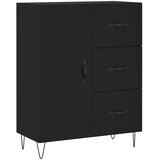  Visoka komoda crni 69,5x34x180 cm konstruirano drvo | shoptok.hr
