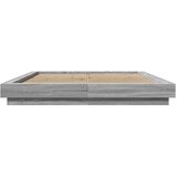  Okvir za krevet s LED svjetlima boja hrasta 150 x 200 cm drveni | shoptok.hr