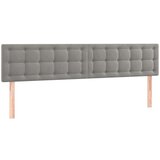  Posteljno vzglavje 2 kosa svetlo sivo 90x5x78/88 cm žamet, (20792720) | Shoptok.si
