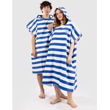 Blue Tomato Terry Stripes Surf poncho white / blue Cene