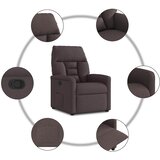  Naslonjač od tkanine tamnosmeđi | shoptok.hr