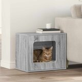  Mačja Kuća Siva Sonoma 51 x 30 x 42,5 cm Konstruirano drvo | Eponuda.com