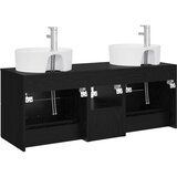  Set ormarića za kupaonicu 3 kom. Crna 49,5 x 44,5 x 65 cm | shoptok.hr
