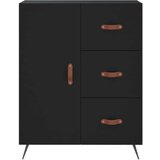  Komoda crna 69 5 x 34 x 90 cm od konstruiranog drva | shoptok.hr